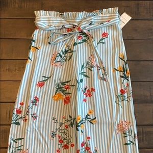 High Waisted Floral Pants